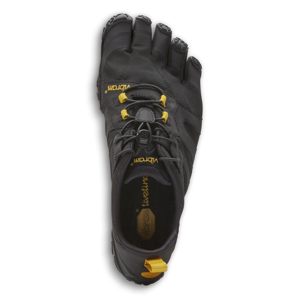 Vibram FiveFingers Dames V-Trail 2.0 - Bergschoenen Zwart/Geel - 354201ORH